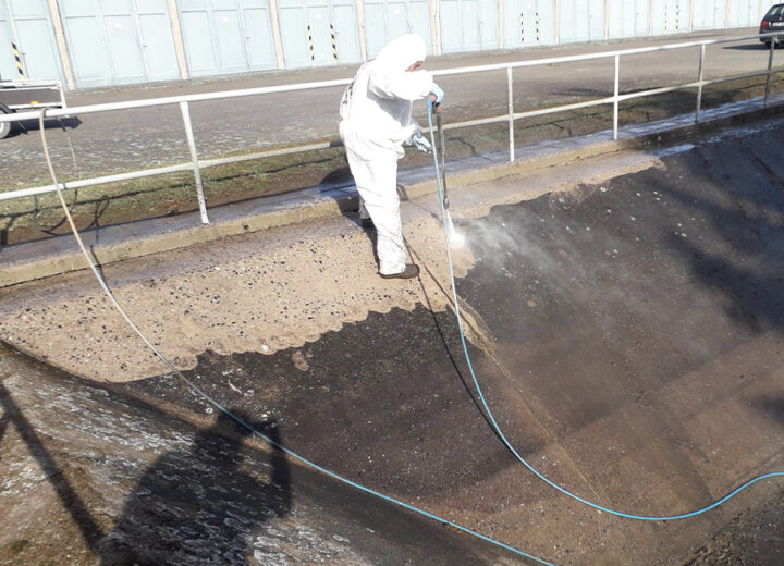 Čištění požární nádrže