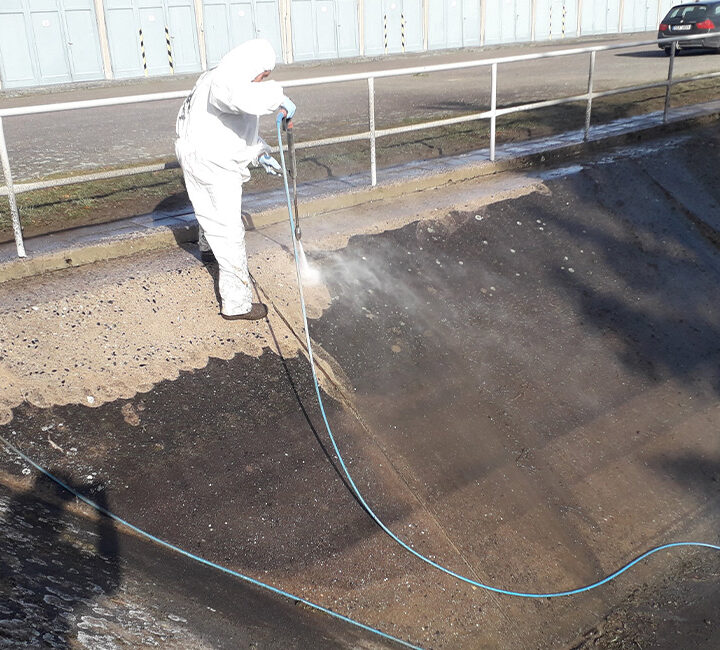 Čištění požární nádrže