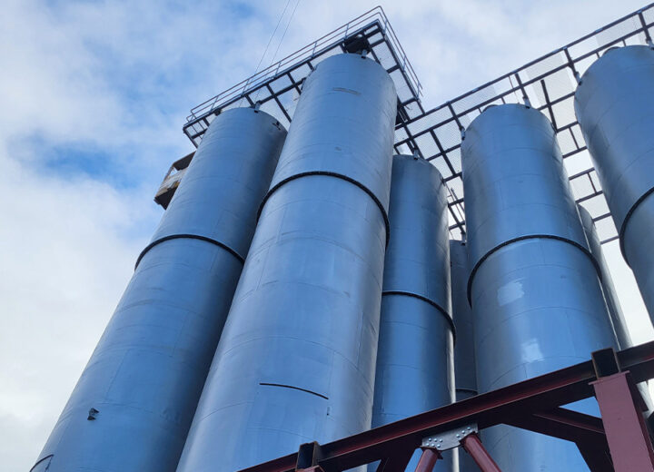 tryskání moučných sil