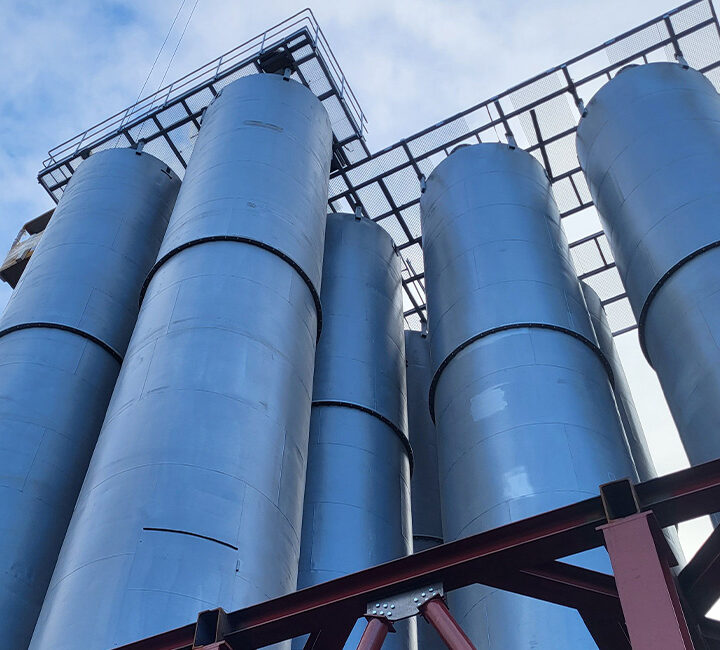 tryskání moučných sil